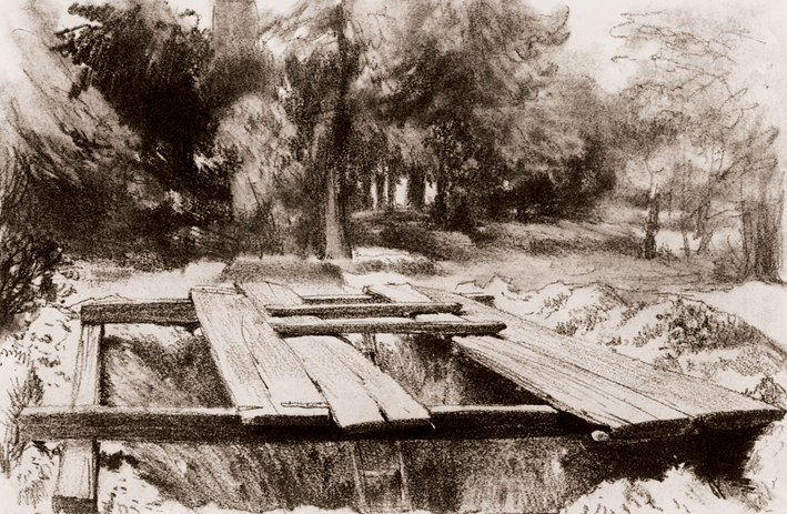  Adolpyh Von Menzel —— 林中墓地